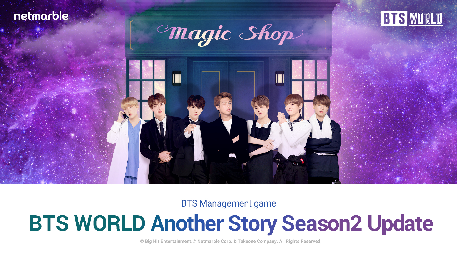 BTS VISIT THE “MAGIC SHOP” IN MARCH UPDATE OF BTS WORLD – Netmarble