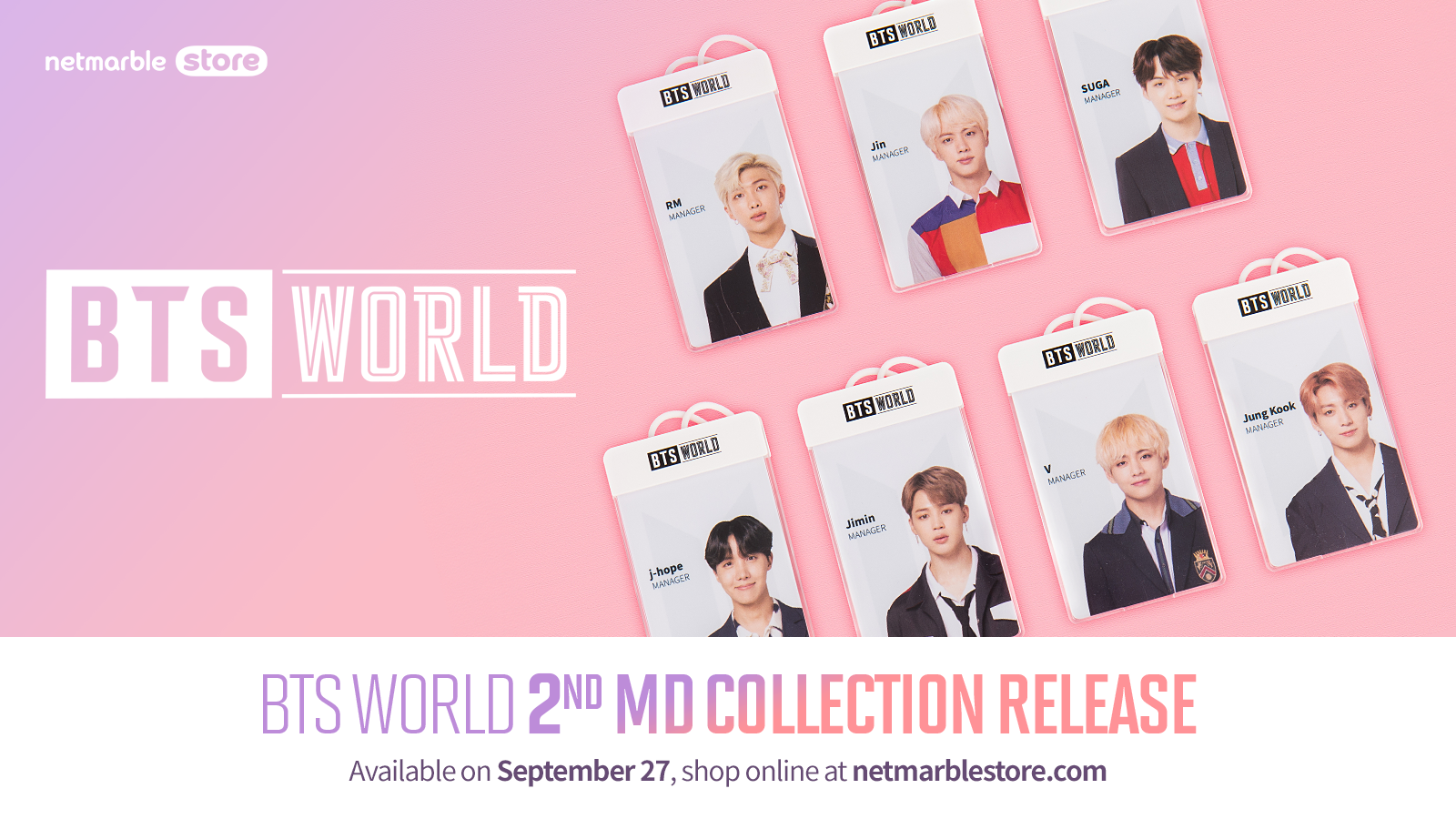 NETMARBLE RELEASES NEW BTS WORLD MERCHANDISE COLLECTION