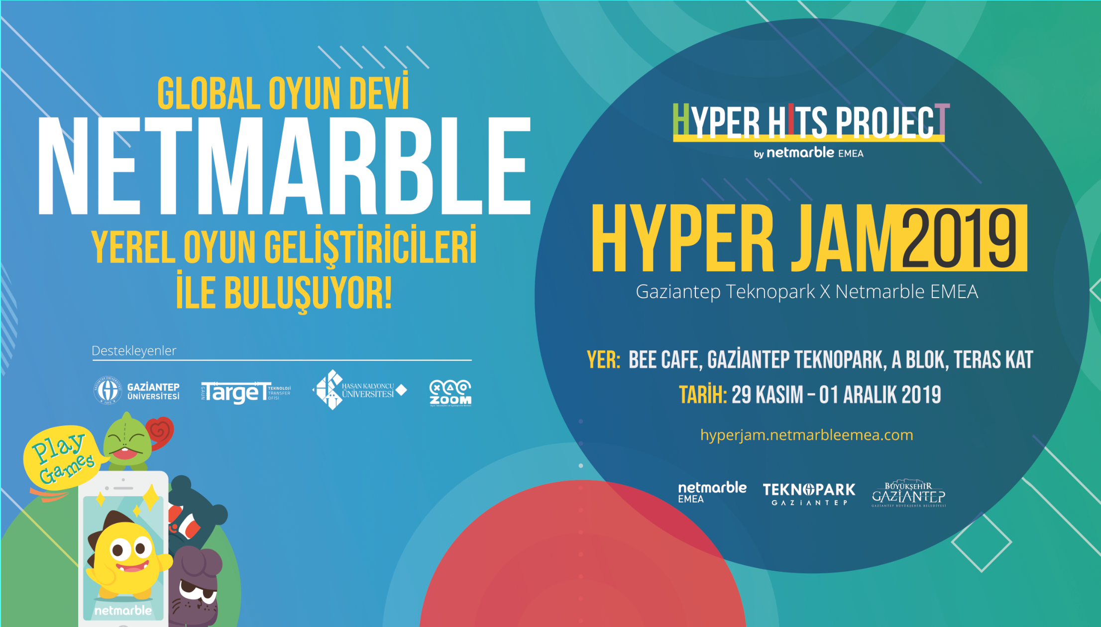 Hyper-casual oyun geliştirme maratonu Hyper Jam Gaziantep’te