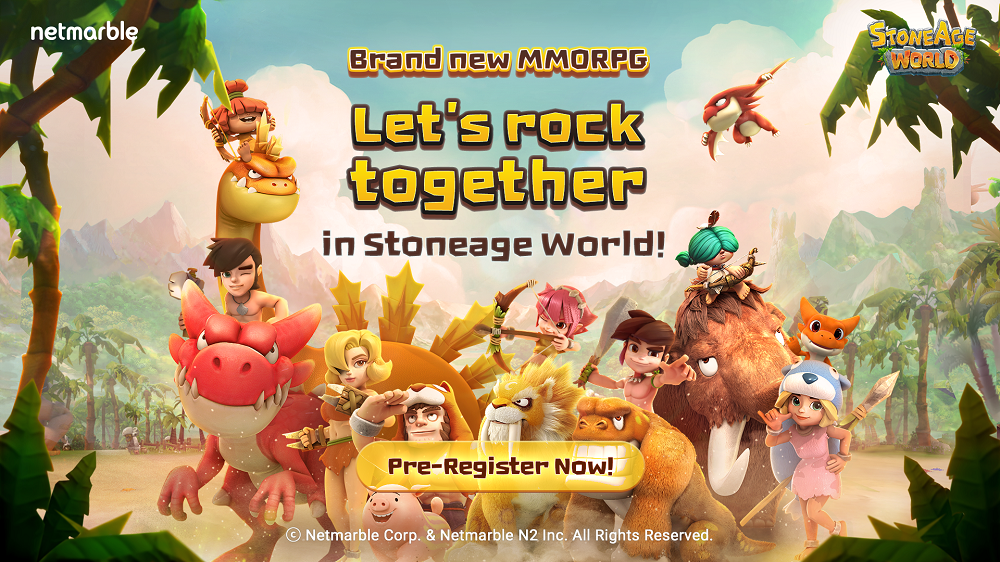 PREPARE FOR AN AMAZING PREHISTORIC ADVENTURE  WITH THE PET COLLECTION MMORPG STONEAGE WORLD