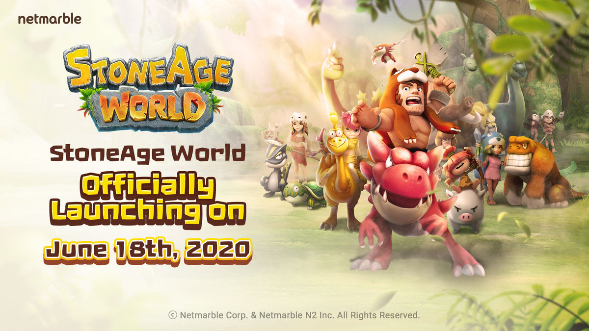 STONEAGE WORLD, NETMARBLE’S PET COLLECTION MOBILE MMORPG OF PREHISTORIC PROPORTIONS, LAUNCHES GLOBALLY